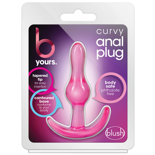B Yours. Curvy Anal Plug-Pink