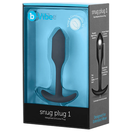 B-Vibe Snug Plug 1-Black