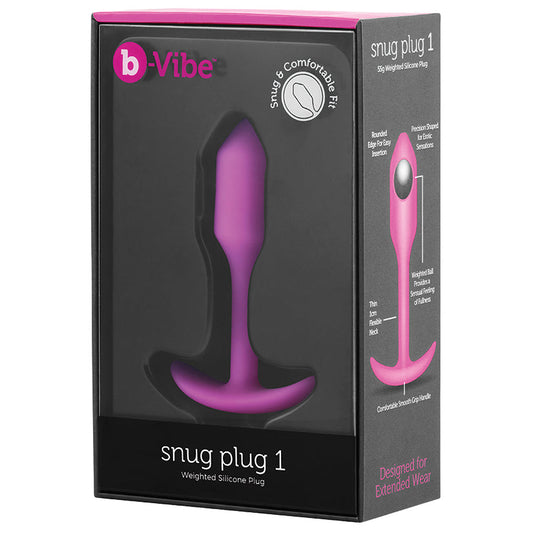 B-Vibe Snug Plug 1-Fuchsia